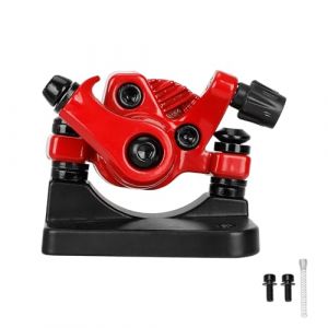 TREFAN Frein à disque avant et arrière pour scooter électrique Kugoo M4/M4 Pro, frein à disque électrique, pince de frein en alliage d'aluminium, étrier de frein mécanique (rouge plus tard) (tftech, neuf)