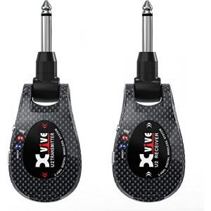 Xvive U2 Syst&egrave;me sans fil pour Guitare Transmetteur et R&eacute;cepteur sans fil pour Guitare,Basse, Ampli, Violon(carbone) (MEMTOP, neuf)
