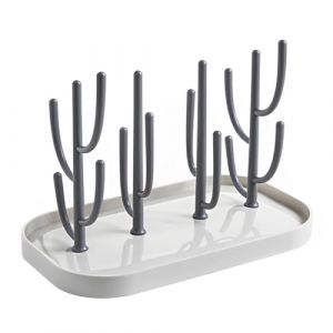 Cylora Biberon Etendoir, Egoutte Biberons Arbre, sans BPA, Amovible bac &eacute;gouttoir Supports de S&eacute;chage de Bouteilles pour Biberon CouvertsT&eacute;tines Gobelets et Accessoires (Gris) (haoshiguan, neuf)