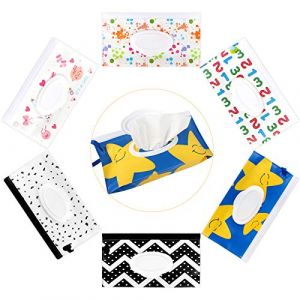 Distributeur de Lingettes Humides, Jubaopen 6PCS Sac à Lingettes Humides, Pochette de Lingettes Humides, Boite pour Lingettes Humides, Boîte à Lingettes Bébé pour Voyage (6 Modèles) (eMeta-eHifi EU, neuf)