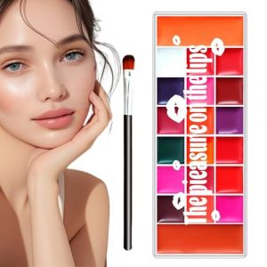 Palette De Gloss &Agrave; L&egrave;vres - Palette Maquillage 20 Fards &Agrave; Paupi&egrave;res,Texture Velout&eacute;e R&eacute;sistante &agrave; l'Eau Matte L&eacute;ger pour Maquillage &agrave; Paupi&egrave;res et Fard &agrave; Joues (zhixua, neuf)