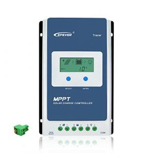 Epever 10A MPPT R&eacute;gulateur de charge solaire 12V 24V Auto commune n&eacute;gatif de mise &agrave; la terre avec &eacute;cran LCD Panneau solaire R&eacute;gulateur de pour gel Inond&eacute;es scell&eacute; batterie au lithium (GolandCentury, neuf)