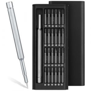 WeddHuis Set de tournevis 24 en 1, mini set de tournevis de pr&eacute;cision, set de tournevis magn&eacute;tique pour t&eacute;l&eacute;phones portables, tablettes, ordinateurs, lunettes, montres (UAB LIDMIBI LT, neuf)
