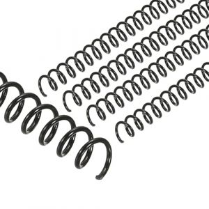 PATIKIL Bobines de reliure spirale en plastique de 10 mm (3/8"), 50 pcs de spirales de reliure capacit&eacute; de 75 feuilles 3:1 pour la reliure de feuilles de papier, noir (PATIKIL UK, neuf)
