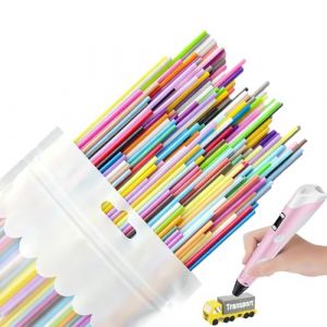 Recharge pour Stylo 3D Compatible avec Doodler Start et Start+ - Pack de 22 couleurs vives en filament PCL, 5 pi&egrave;ces par couleur, total de 110 pi&egrave;ces, parfaits pour les cr&eacute;ations 3D (DeJiaoAoKanShu, neuf)