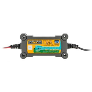GYS, GYSFLASH 1.12 PL, Chargeur de Batterie Intelligent Plomb (VRLA, AGM, SLA) & Lithium (LiFePO4) Intelligent, 1A, Véhicules 12V (Karting, Moto), Maintien de Charge Sécurisé, Désulfatation, IP65 (IFD-Outillage, neuf)