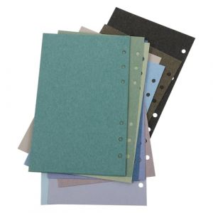 SOPOTUTU 24 Feuilles Recharge A6 Perfor&eacute;es 108X171 MM Papier Kraft 120G Double Face pour Classeur Carnet Feuilles Mobiles Rechargeables Scrapbooking Agenda Portable (chenluwei, neuf)