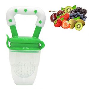 Tetine a Fruit,Tetine Grignoteuse Bebe,Grignoteuse B&eacute;b&eacute;, Sucette Fruit pour Bebe,Sucette Grignoteuse B&eacute;b&eacute;, 3 &agrave; 24 mois sans BPA (Vert, M) (Momolaa&FR (7 -20 Days Delivery), neuf)