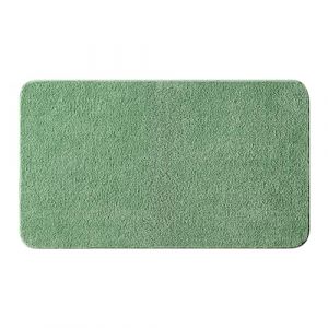 MIULEE 1 pièce Tapis Salle de Bain Rectangulaire Tapis d'Entrée pour la Douche Antidérapant Doux Confortable Tabis Absorbant Tapis Moelleux Microfibre WC Toilette Baignoire 70x120CM Vert (MIULEE HOME, neuf)