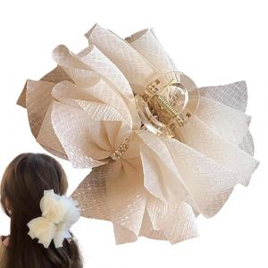 Kustimantu Pinces &agrave; griffes, maille en dentelle, pince &agrave; griffe forte, forte prise en main ou noire, accessoires &eacute;l&eacute;gants pour cheveux &eacute;pais et fins (amste, neuf)