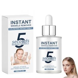 Serum Anti-Rides 5 Secondes,Wrinkle Power,Skin Paris Creme Instant,Combleur De Rides Immediat,Serum Anti Cernes Et Rid&eacute;s Instantan&eacute;,Retinol Serum Visage,R&eacute;duit Les Rid&eacute;s D'expression,Les Ridules (1PC) (FEIBAO&-Wu, neuf)