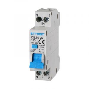 ZOREI Interrupteur magnétothermique différentiel, 1P+N 4,5 kA 30 mA 220 V, occupe 1 module DIN, disponible 6 A 10 A 16 A 25 A (1 P+N 25 A) (A2ZWORLD-FR, neuf)