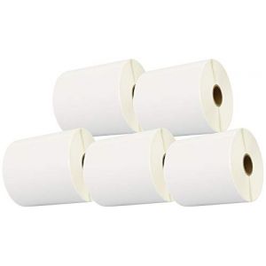 Cartridges Kingdom 5 Rouleaux 100mm x 50mm Étiquettes thermique pour ZEBRA GK420d GK420t GC420d GX420d GX420t GC420t GX430t GT800 ZD420 LP2844 TLP 2844 Citizen CL-S521 | 1000 Étiquettes par Rouleau (Printing Saver, neuf)