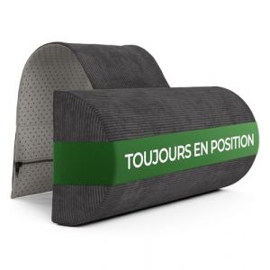 Well B4 Appuie Tete Voiture, Coussins de dou avec contrepoids, 100% Mousse &agrave; m&eacute;moire de Forme, taie d'oreiller Lavable, Coussin Boudin, cale Nuque, Rouleau li&egrave;ge, Coussin Chaise Gamer, Neck Pillow (Well B4 GmbH, neuf)