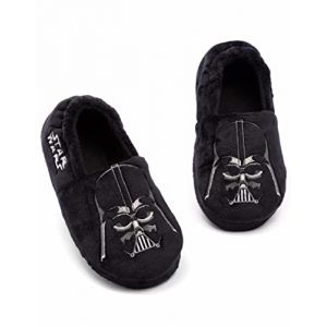 Star Wars Darth Vader Pantoufles Gar&ccedil;ons Enfants Mocassins de chaussures Maison 29 (Vanilla Underground, neuf)