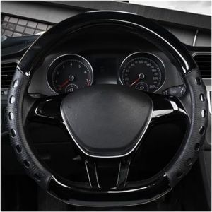 Couvre Volant Mayco Bell Cut - Dessous Plat en D en Cuir Microfibre, antid&eacute;rapant, Respirant, 37-38 cm (Noir) (Haoweier, neuf)