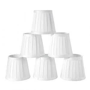 Bestlymood Style EuropéEn Moderne Droplight Applique Murale Bougie Lustre Abat-Jour 6 PièCes SéRies Ensemble (Blanc Solide) (TYbstdianzi, neuf)