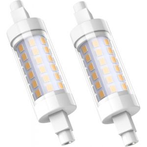 JESLED Ampoule Led R7s 78MM, 8W R7S LED Ampoule Non-Dimmerabile 800LM, Blanc Chaud 3000K, Remplace 80W 100W Ampoules Halogènes, Sans Scintillement,AC220-240V, 2 Paquet (MEAN WAKE LIMITED, neuf)