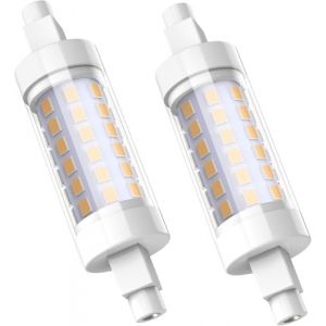 JESLED Ampoule Led R7s 78MM, 8W R7S LED Ampoule Non-Dimmerabile 800LM, Blanc Chaud 3000K, Remplace 80W 100W Ampoules Halogènes, Sans Scintillement, Faisceau 360°, AC220-240V, 2 Paquet (Yingkang Lighting, neuf)