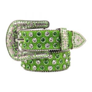 DINSOAVR Ceinture, Glinting Strass Ceinture Jeans Ceinture Heavy Duty Main Perles Cristal Taille Costumes Strass pour Jeans Pantalon (guangzhoujucikejiyouxiangongsi, neuf)