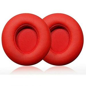 Coussinets de rechange pour casque Beats by Dr Dre Solo 2 Solo 3 sans fil/filaire (fil rouge) (teafirst, neuf)