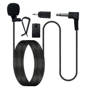 SPTSSWET Microphone de Voiture 3.5mm avec Adaptateur 2.5mm Compatible avec JVC pour Kenwood pour Alpine pour Pioneer pour Jensen pour Boss Micro Externe Stéréo GPS DVD Câble 3M (SPTSSWET, neuf)