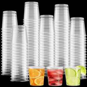 Cieex 100 Pièces Verrine Plastique Aperitif 30ml - Verre à Shot Réutilisable - Pour Anniversaires, Barbecue, Mariages, Noël & Fêtes (safeguardbaby, neuf)