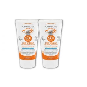 Alphanova Sun Adulte Lait Solaire Bébé Hypoallergenique SPF50+ - 50g - Le Lot De 2 (Cosmeco, neuf)