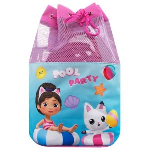 DREAMWORKS GABBY'S DOLLHOUSE Sac a Dos | Sac Piscine Enfant | Sac de Natation | Rose (Character FR, neuf)