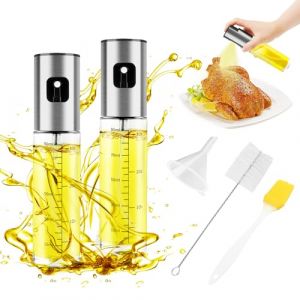JOPHEK Spray Huile Cuisine, 2 Pi&egrave;ces 100ml Spray Huile D'olive Vaporisateur D'huile et de Vinaigre, Pulv&eacute;risateur D'huile Premium pour Cuisine et Friteuse D'air pour Griller, Salades, Fourm (ZYNTHERRA, neuf)