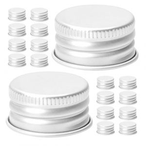 Veemoon Bouchons &agrave; Vis en Aluminium &Eacute;tanches 18 MM Lot de 100 Pi&egrave;ces Petits Couvercles Filet&eacute;s pour Flacons de Lotion et Bouteilles en Verre Fermeture Herm&eacute;tique pour Voyages et (lucy Liu, neuf)