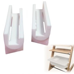 Adaptateur pour Chaise Haute Stokke Tripp Trapp, Adaptateur compatible avec la Bo&icirc;te en Plastique Ikea Trofast, Accessoires de Chaise Haute (Utiliser avec couvercle) (ZHBHSH, neuf)