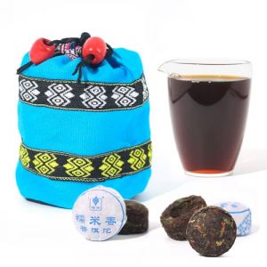 LWXLJMJZC-40 Pièces Thé au Riz Gluant Pu Erh Mini Tuo Cha Thé Puerh Mûr (cook) Thé Puer Parfumé au Riz Gluant du Yunnan (li da tea house, neuf)