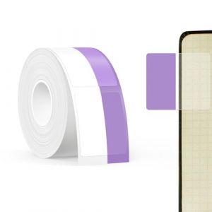 SUPVAN KATASYMBOL T50M Pro &Eacute;tiquettes Thermiques Autocollantes Imperm&eacute;ables, 25 mm x 13 mm + 15 mm, 100 Pi&egrave;ces/Rouleau, Noir sur Violet (SUPVAN, neuf)