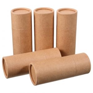 VICASKY 5 pi&egrave;ces Lot de Tubes Cylindriques Carton Kraft pour Flacons Huiles Essentielles Bo&icirc;te Ronde Papier pour Emballage Aromath&eacute;rapie Th&eacute; Tube de Rangement Portable et &Eacute;l&eacute;gant (Micanties, neuf)