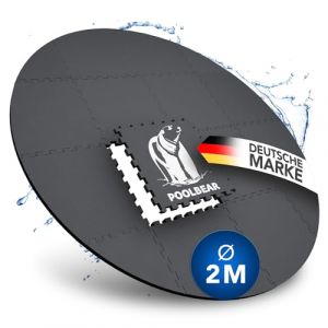 PoolBear Tapis rond pour jacuzzi - 200 cm - Tapis de protection de sol pour jacuzzi extérieur - Tapis de piscine - Protection du sol - Noir (Pada Trading GmbH, neuf)