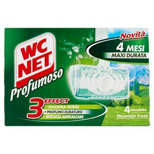 WC NET 4 Comprimés Pièces De Montagne Produits De Bain Frais (Global Dream ⭐⭐⭐⭐⭐RETOURS SANS FRAIS, neuf)