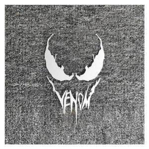 Autocollants de Voiture Venom, d&eacute;coration r&eacute;fl&eacute;chissante dr&ocirc;le for Pare-Brise, Coffre, Pare-Chocs, Casque de Moto, Ordinateur Portable D30 (Color : White Reflective, Size : 14x9.4cm) (dafudagui001, neuf)