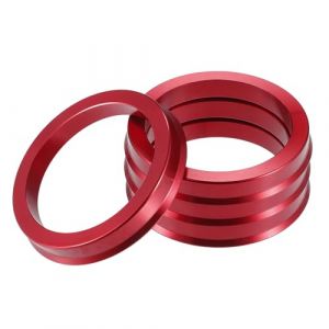 A ABSOPRO Bagues De Centrage De Moyeu De Voiture Od 70,1 mm vers Id 57,1 mm Bagues De Centrage De Moyeu en Alliage D'Aluminium Rouge (Lot De 4) (Pasopro, neuf)