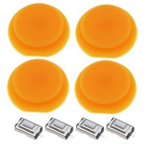 VGOL 4pcs Boutons de Rechange pour Cl&eacute; de Voiture Coque de Rechange pour Cl&eacute; de Voiture &agrave; 1 Bouton Compatible avec Smart Fortwo 450 Interrupteurs Tactiles Pi&egrave;ce de Rechange en Caoutchouc (VGOL, neuf)