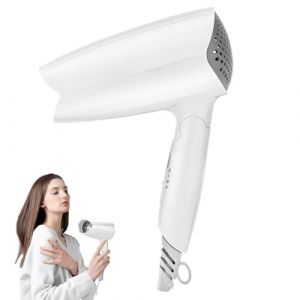 Petit Sèche-Cheveux Pour Voyage,Sèche-Cheveux Format Voyage,Petit Sèche-cheveux De Voyage 220 V Pliable | Moteur Sans Brosse De Sèche-cheveux De Dortoir D'ion Négatif De Lumière Bleue Inférieure (niaderm, neuf)