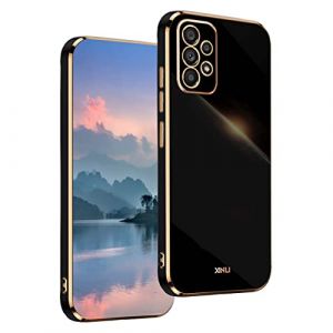 UPLAI Coque pour Samsung Galaxy A52s 5G/Samsung Galaxy A52, Tr&egrave;s Mince Antichoc Housse avec Mode-Galvanik-Design, Prime Souple TPU Bumper Luxueux &Eacute;tui.(Noir) (UPINLY, neuf)