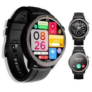 AGM Legion 2025 Montre intelligente pour homme, 1,43", HD, AMOLED, avec 100 modes sportifs, montre intelligente avec GPS, fr&eacute;quence cardiaque, moniteur de sommeil, &eacute;tanche 5 ATM, montre de sport (AGM GLORY, neuf)