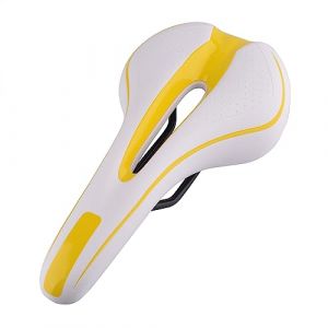Selle de vélo de Montagne Durable, Blanc Jaune (Sbeite, neuf)
