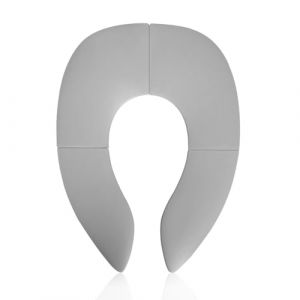 Reducteur Toilette Enfant, Siège de Toilette Pliable pour Enfants, Réducteur de Toilette pour Bébé, Réducteur WC Enfants Portatif, Siège de Toilette de Voyage pour Enfants,Sac de transport inclus,Gris (Galaxy Schlachtschiff, neuf)