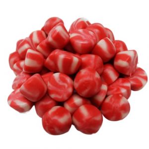 BONBONS BISOUS TWIST rouge et blanc pour bar à bonbons sachet 1kg (SWEET HALAL - BONBONS VEGAN, HALAL, SANS GLUTEN, neuf)