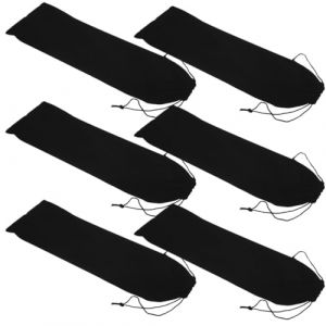 Healifty Lot de 6 Pochettes de Rangement en Tissu Doux pour Fers &agrave; Friser 12x44 Cm, Paquet Porte-outils de Coiffure R&eacute;sistant pour Voyage, Organisateur Pratique pour Accessoires Cheveux (Madonna Tied, neuf)