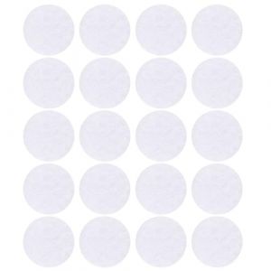 TOGEVAL Lot de 2 Paquets de 100 Filtres &agrave; Coton Ronds Blancs 10x1 Mm pour Aspirateur Facial Microdermabrasion, Filtres de Rechange pour Appareils de Beaut&eacute; et Soins Peau, Coton Filtrant (BOBOLING, neuf)