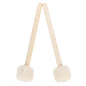VICASKY 2Pcs Feutre De Laine Pilon Pilons Pour Enfants 7A Pilons Maillets En Bois Pour Enfants De Percussion Maillet Rythmiques Grosse Caisse Gros Pilons Tambour Pilon (Belicious Helper, neuf)