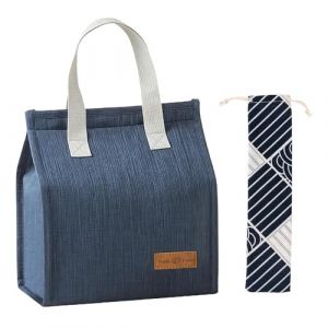 Aiuuee Sac Isotherme Repas, Etanche Lunch Bag Isotherme avec Sac &agrave; Couverts, Glaciere Souple Isotherme pour Homme Femme Enfant Adulte, Sac Repas pour Travail &Eacute;cole Bureau Pique-Nique (Bleu 7.5 L) (WELLBINGDIJSID LIMITED, neuf)